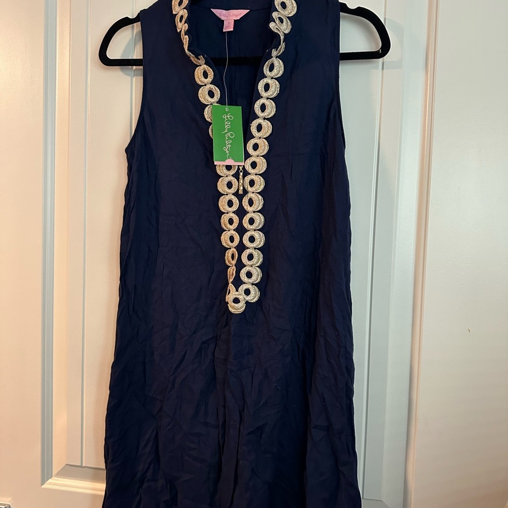 Lilly Pulitzer Navy Sleeveless Dress